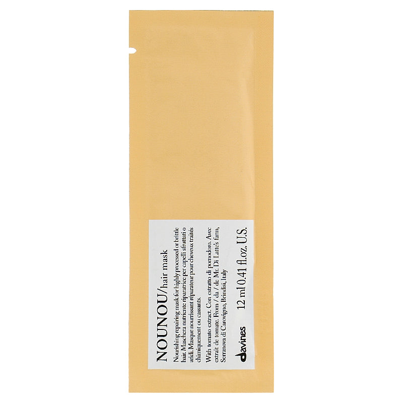Davines NOUNOU Hair Mask Sachet 12 Pack: Deeply nourish and repair with hair mask nounou for soft, healthy hair.
